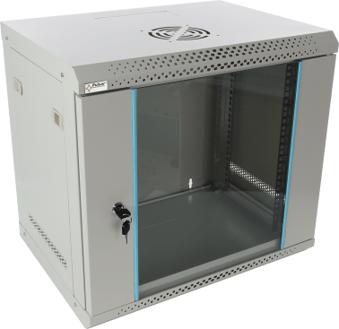 Rack 9u assemblato 540x501x400 - parete - nero