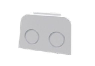 Tappo passacavi per armadiature componibili con vi