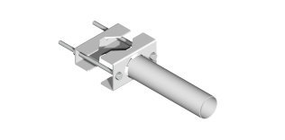 Supporto da palo sbraccio pesante Ø 60x250 mm - p