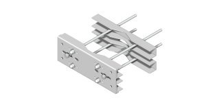 Supporto pesante con staffa 380x140x2 mm - interas