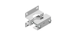 Staffa a parete 130x124x3 mm per pali Ø 60 ÷ 80