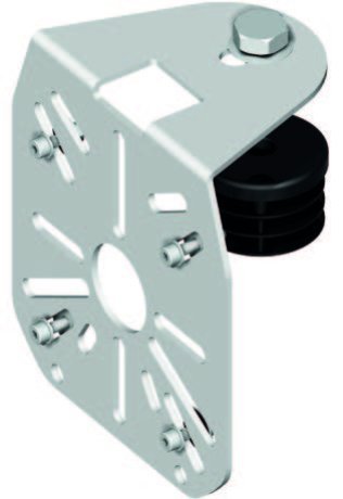 Supporto per 1 ÷ 3 telecamere per testa palo quad