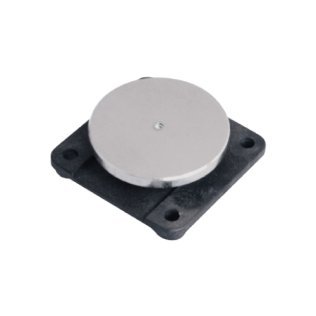 Controplacca senza snodo 55mm nera