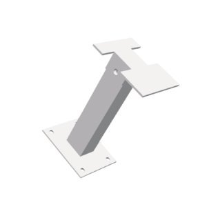 Staffa montaggio muro/pavimento 150mm