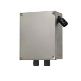 Scatola di derivazione singola in acciaio inox.