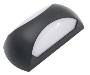 Plafoniera led 12w 230v ip65 nero 4000k