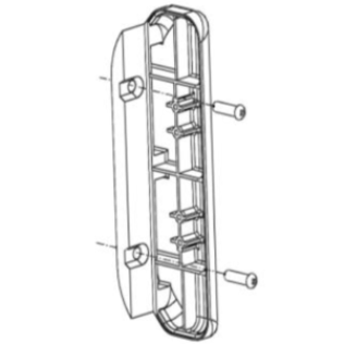 Staffa di fissaggio filo muro esterno nat sim ws