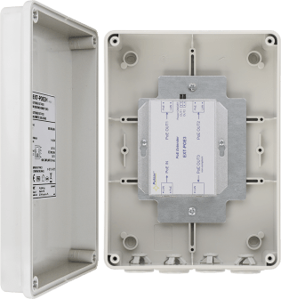 Extender poe 1 in 3 out. passivo 30w in box ext