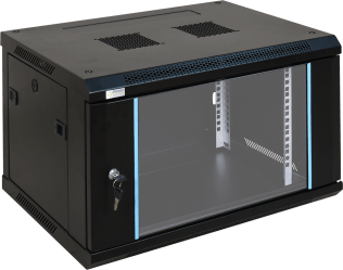 Rack 6u da assemblare 600×372×450 - parete - ner