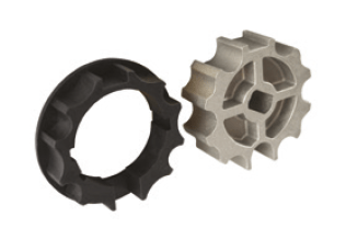 Adattatore tubo ad ogiva 70 mm