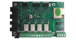 Serial relay board for modular line - provides 4