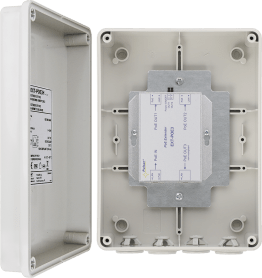 Extender poe 1 in 3 out. passivo 30w in box ext