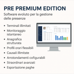 Software di gestione presenze avanz. vers.premium