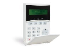 Tastiera lcd compatta con 2 linee in/out programm.