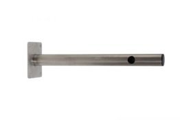 Staffa a muro in acciaio inox lunghezza 45cm,