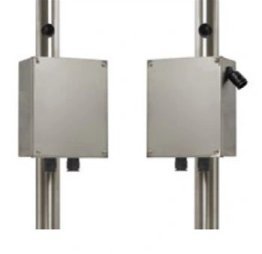 Coppia di pali (h 1200mm Ø 60mm) e di scatole