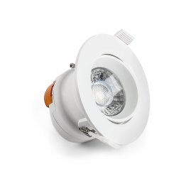 Faro incasso orient. led 10w 230v 3000k