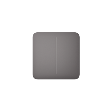 Solobutton (2-gang) [55] asp grey tasto per ligh