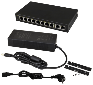 Switch poe sg108 a 10 porte per 8 telecamere ip