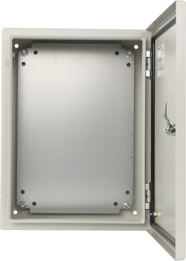 Contenitore metallo ip66 con piast 300 × 400 × 1