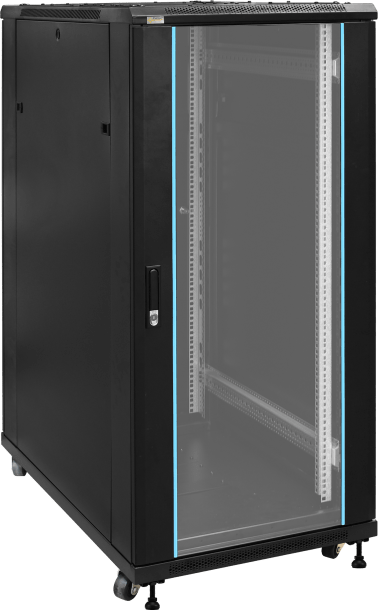 Rack 27u assemblato 600×1388x1000 -  pavimento