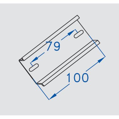 Profilo din per scatole 150 x 110 l.100 mm