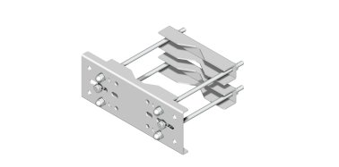 Supporto pesante con staffa 380x140x2 mm - interas