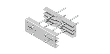 Supporto pesante con doppia staffa 380x140x4 mm -