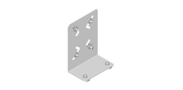 Staffa universale 220x160x3 mm per box connessioni