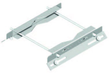 Supporto con doppia staffa 300 mm inclinata a 45°