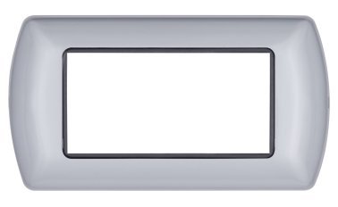 Placca metallo art 8804-07 4p grigio chiaro