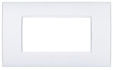 Placca metallo cbm7004-1 vip 4p bianco