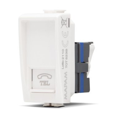Presa telefono joy 523b bianco