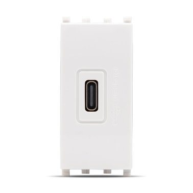 Presa usb c t2-gem bianca