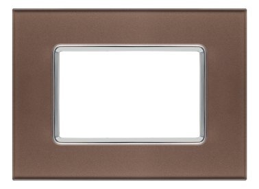 Placca vetro joy 5003bl-7 3p bronzo