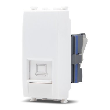 Connettore rete rj45 cat 6 sun-t5 927b bianco