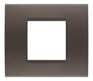 Placca soft-touch art-t1 2p 8002st-4 testa di moro