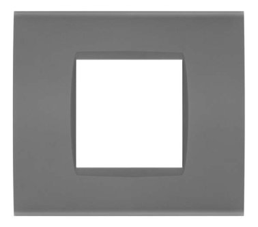 Placca soft-touch art-t1 2p 8002st-8 tortora