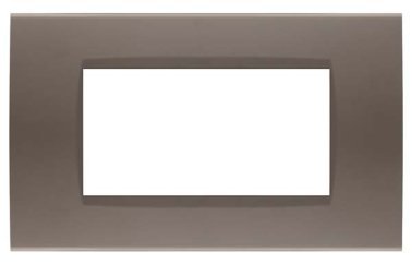 Placca soft-touch art-t1 4p 8004st-7 tortora