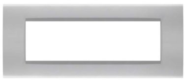 Placca soft-touch art-t1 7p 8007st-3 silver