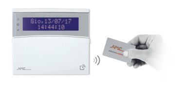 Tastiera lcd blu con lettore rfid/nfc