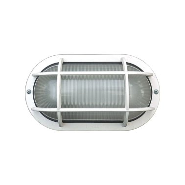 Plafoniera ip44 e27 230v s/lamp. bianco