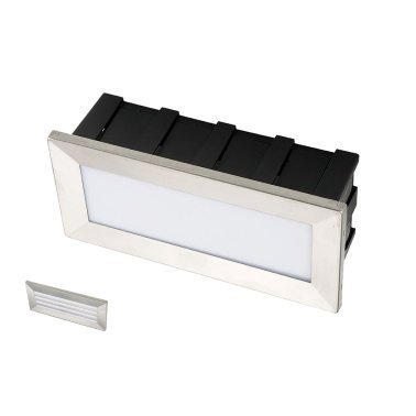 Segnapasso rettang.inox 3.5w 230v 4000k