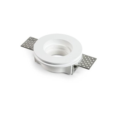 Faretto in gesso tondo piatto 230v