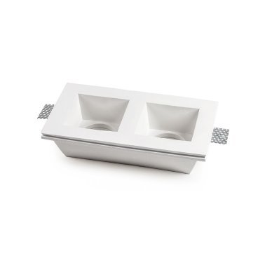 Faretto in gesso incasso doppio 230v 57m