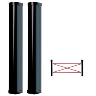 Col. da 6 r.d.o 3tx + 3rx h 150 cm._ 220v +bat