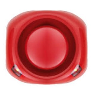 Sirena elettronica convenz. tipo w, rossa con led