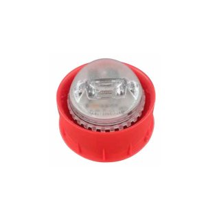 Lampeggiante con corpo rosso e led rosso indirizza