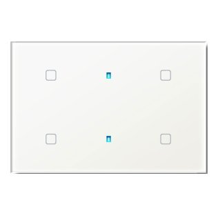 Qubik elettronica tastiera 4 pulsanti 120x80 trasp
