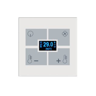 Qubik elettronica termostato con umidostato 80x80